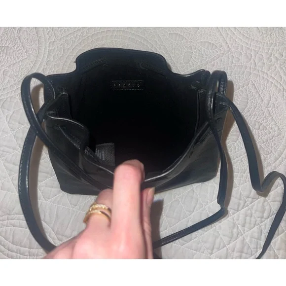 Sandro Black Mini Leather Bag - Picture 3 of 5